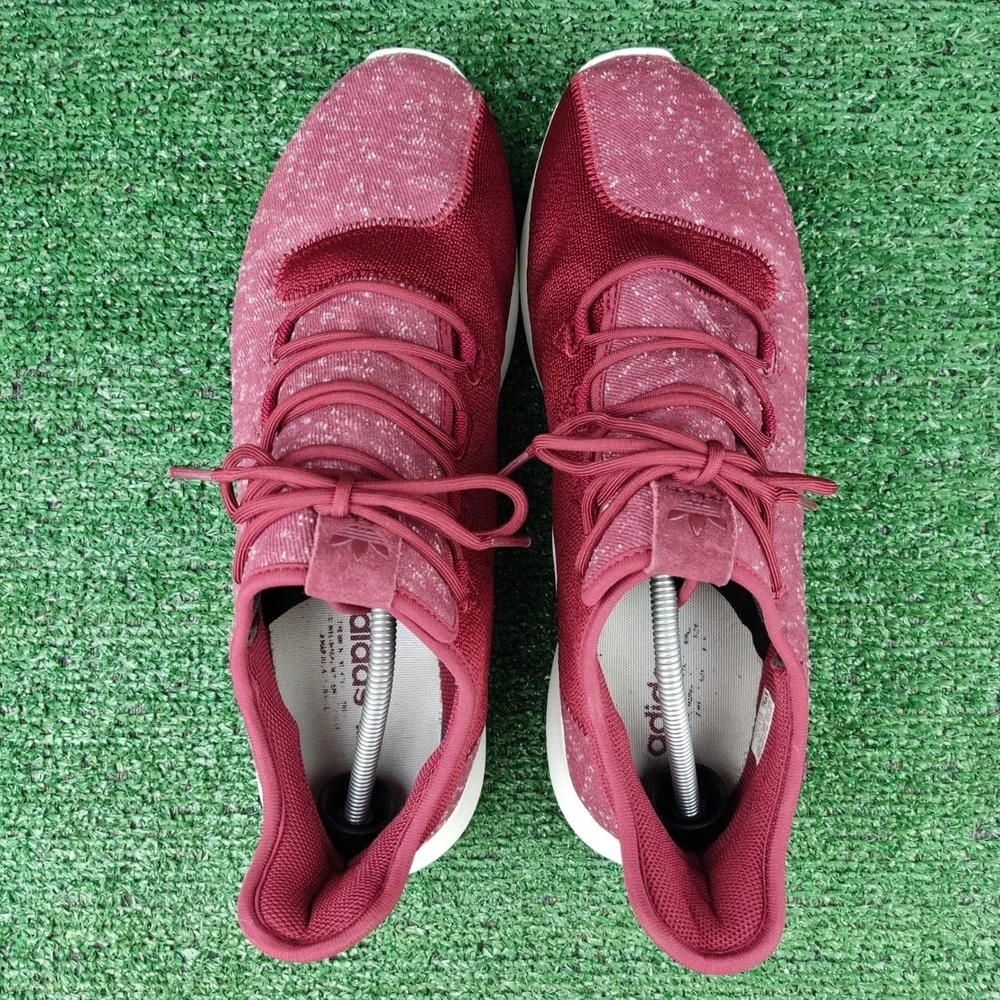 Adidas Sneakers Mens‎ 13 Burgundy Tubular Shadow BY3571 Melange Knit Low Top